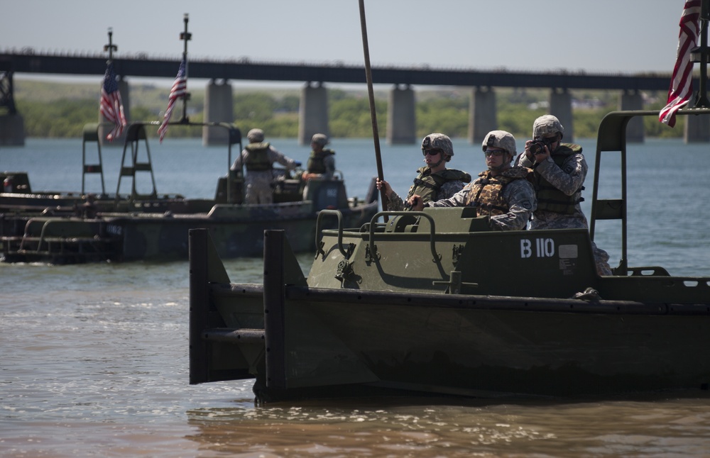 Bridge Laying on Missouri River