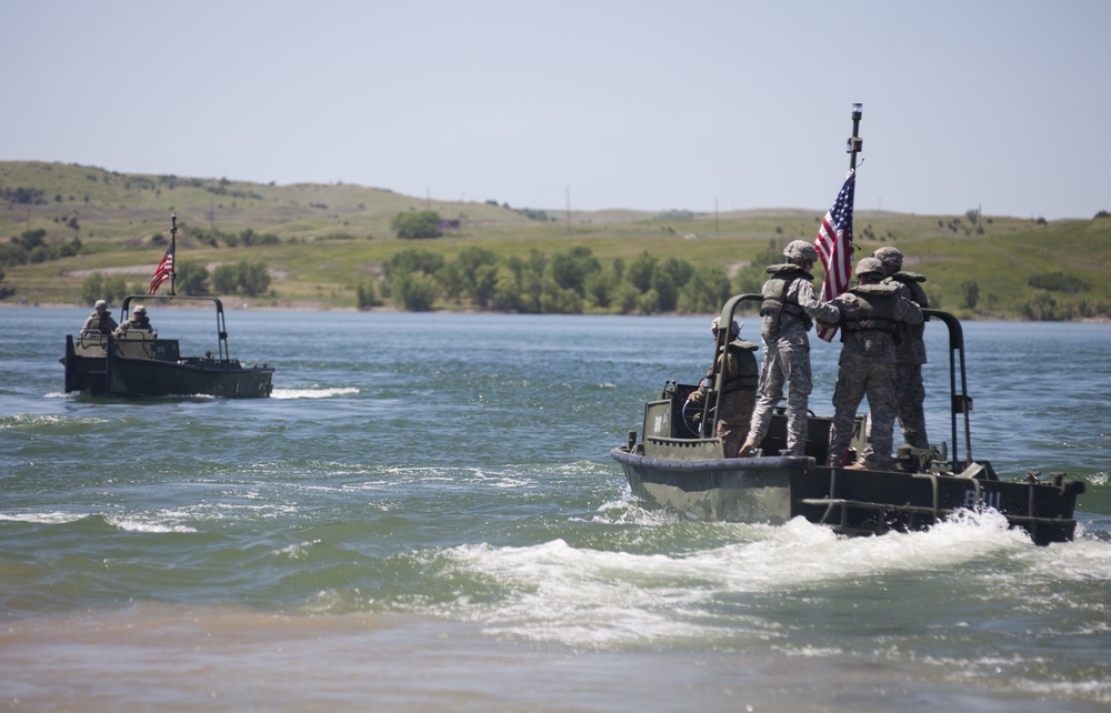 Bridge Laying on Missouri River