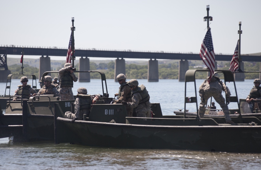 Bridge Laying on Missouri River