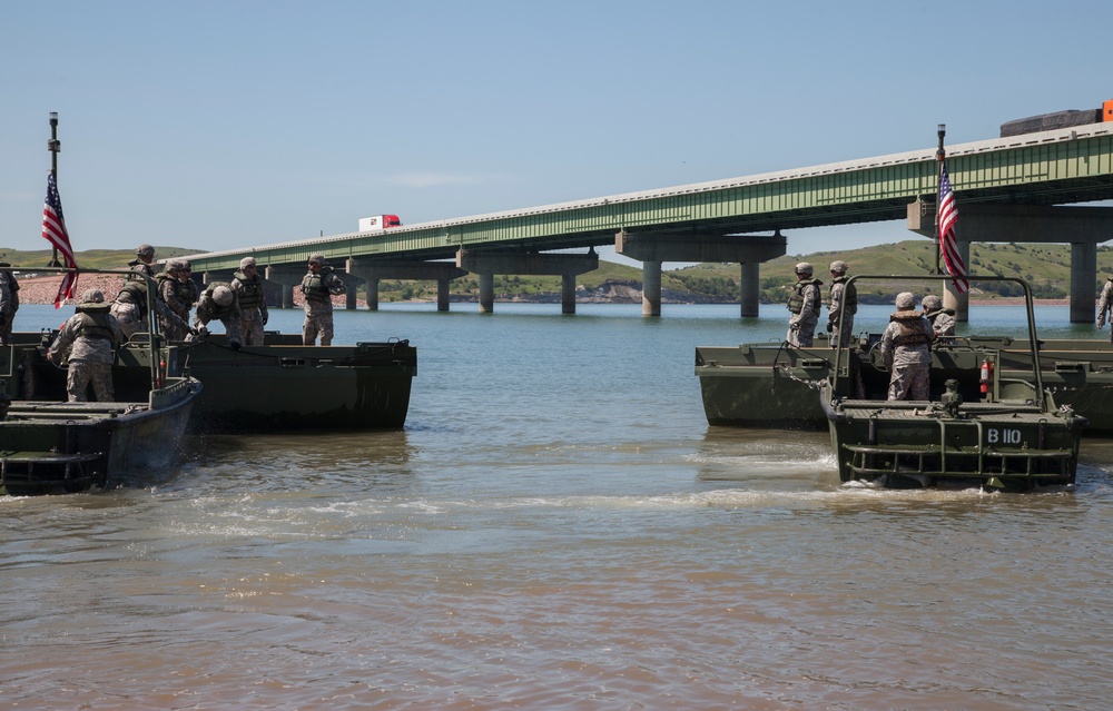 Bridge Laying on Missouri River