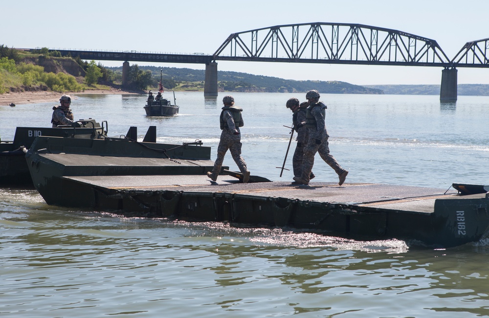 Bridge Laying on Missouri River