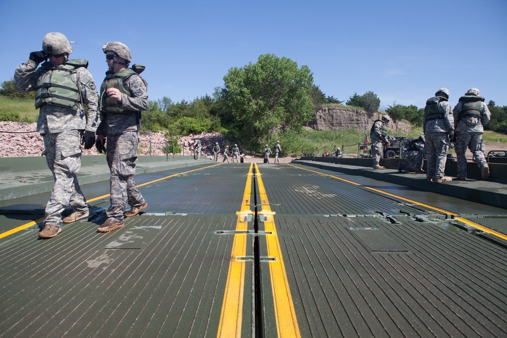 Bridge Laying on Missouri River