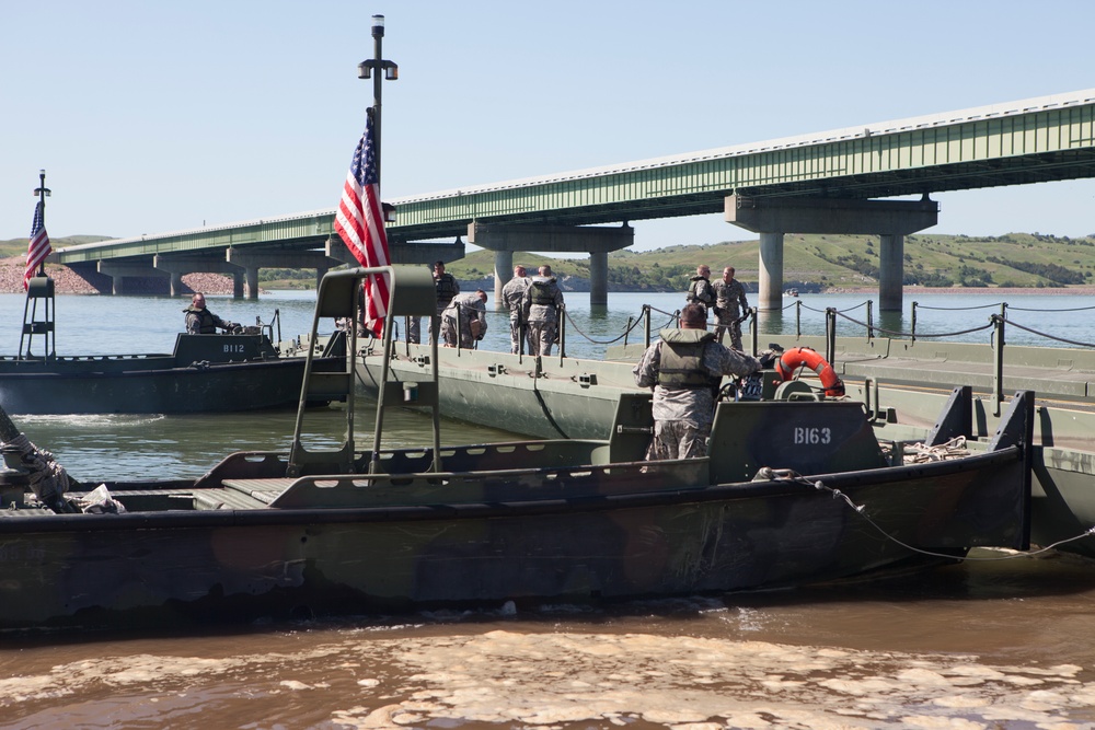 Bridge Laying on Missouri River