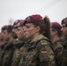 German Soldiers participate in a joint ceremony with U.S. Soldiers in Picauville, France