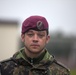 German Soldiers participate in a joint ceremony with U.S. Soldiers in Picauville, France