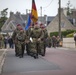 German Soldiers participate in a joint ceremony with U.S. Soldiers in Picauville, France