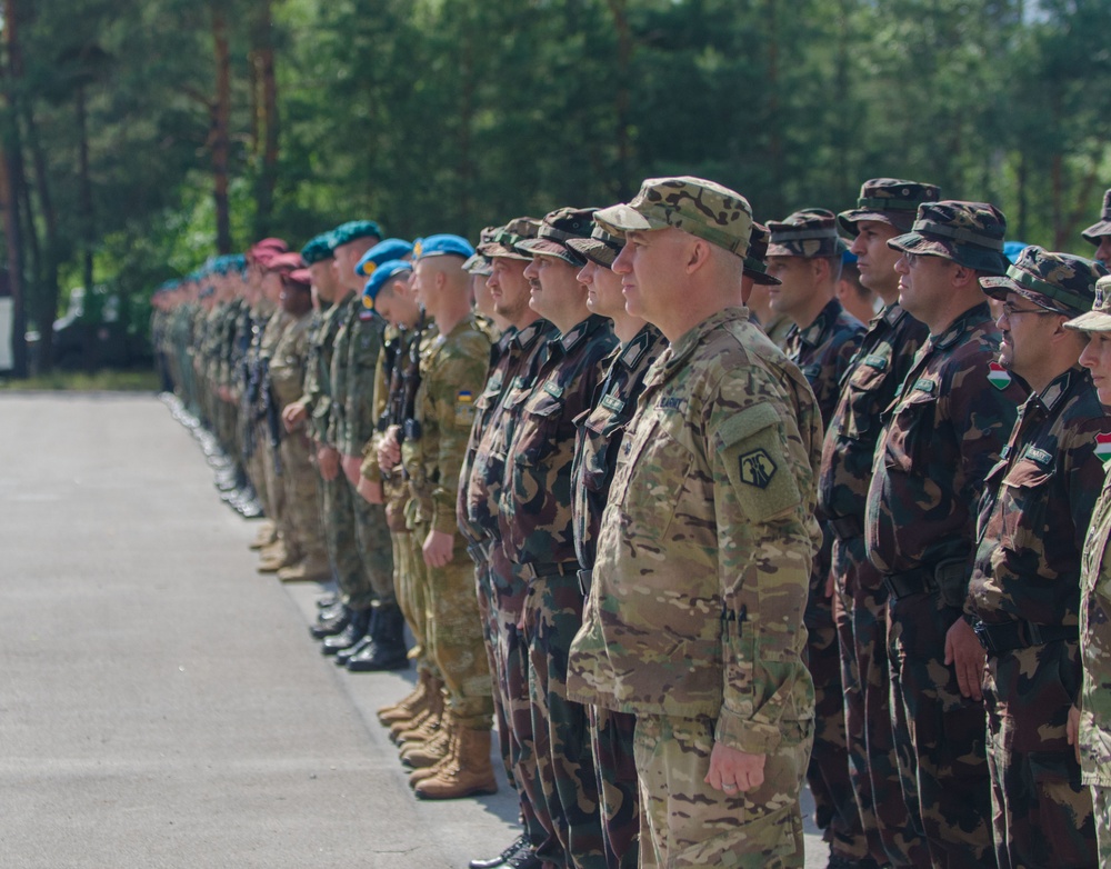 Multinational Brigade during Now Deba Opening Ceremonies