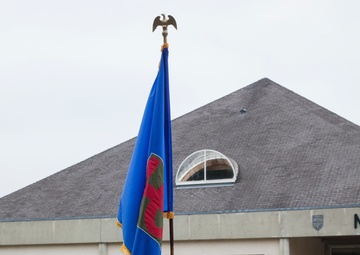 German Soldiers participate in a joint ceremony with U.S. Soldiers in Picauville, France