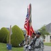 German Soldiers participate in a joint ceremony with U.S. Soldiers in Picauville, France