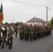 German Soldiers participate in a joint ceremony with U.S. Soldiers in Picauville, France