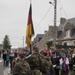 German Soldiers participate in a joint ceremony with U.S. Soldiers in Picauville, France