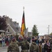 German Soldiers participate in a joint ceremony with U.S. Soldiers in Picauville, France