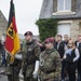 German Soldiers participate in a joint ceremony with U.S. Soldiers in Picauville, France