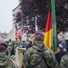 German Soldiers participate in a joint ceremony with U.S. Soldiers in Picauville, France