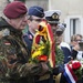 German Soldiers participate in a joint ceremony with U.S. Soldiers in Picauville, France