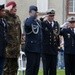 German Soldiers participate in a joint ceremony with U.S. Soldiers in Picauville, France