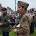 German Soldiers participate in a joint ceremony with U.S. Soldiers in Picauville, France