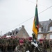 German Soldiers participate in a joint ceremony with U.S. Soldiers in Picauville, France