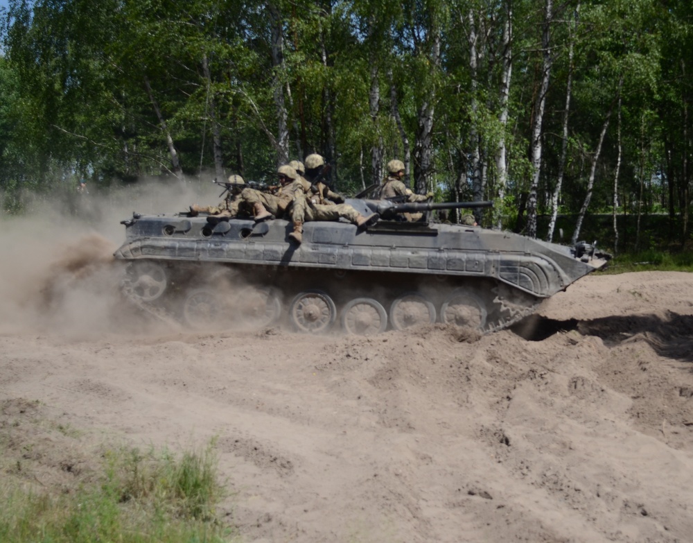 Tankers on mission during Anakonda