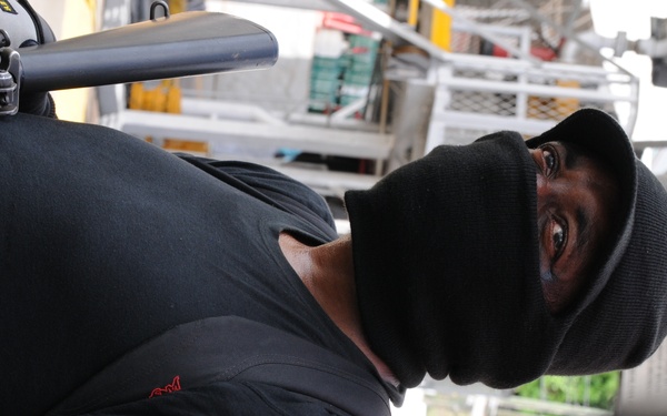 Volunteer pulls security during Tradewinds 2016