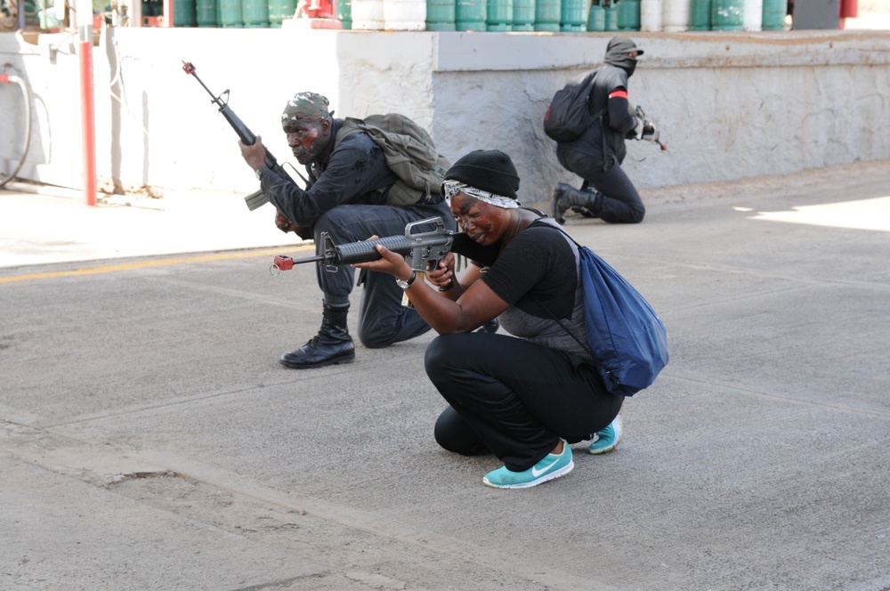 Pulling security during Phase 1, Tradewinds 2016