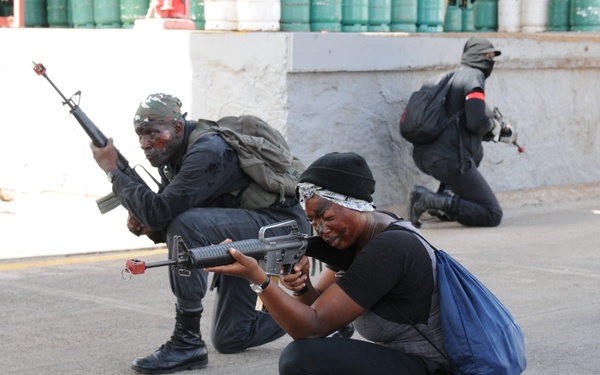 Pulling security during Phase 1, Tradewinds 2016