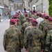 German Soldiers participate in a joint ceremony with U.S. Soldiers