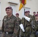 German Soldiers participate in a joint ceremony with U.S. Soldiers