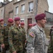 German Soldiers participate in a joint ceremony with U.S. Soldiers