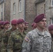 German Soldiers participate in a joint ceremony with U.S. Soldiers