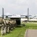 U.S. Army and Dutch and Belgium paratroopers conduct jump training from a Skyvan