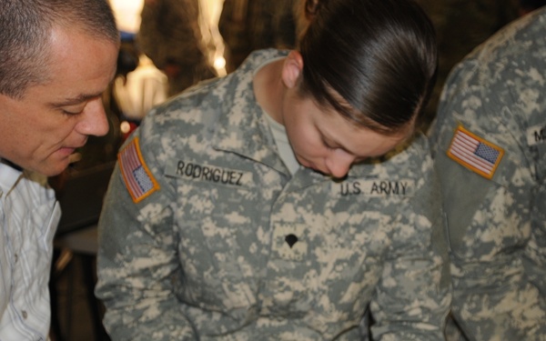 2nd Medical Brigade Soldiers learn how to perform surgical intubation