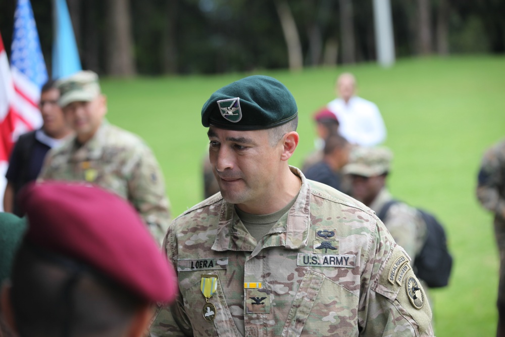 Col. Marvin Loera receives White Nun Medal.