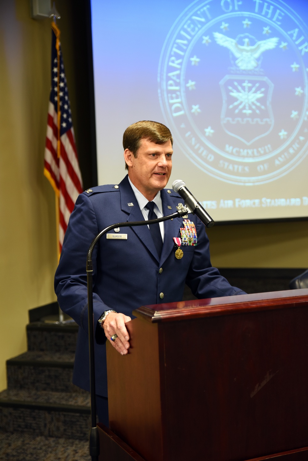 Burger finishes 30 year Air Force career