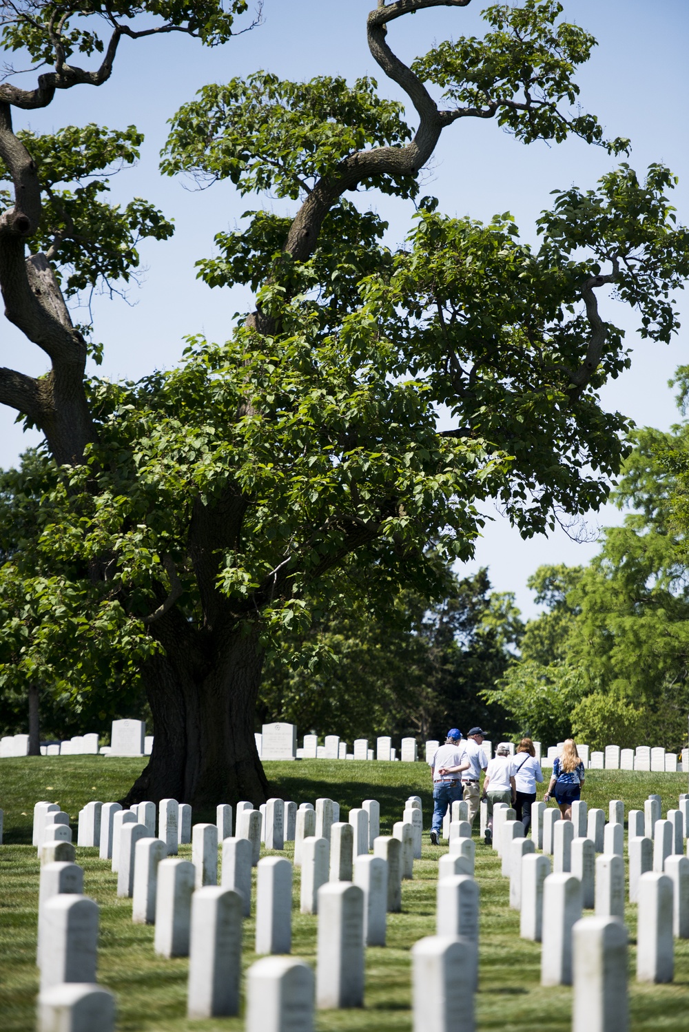 Steve Van Hoven, Arlington National Cemetery’s horticulture division chief, conducts a tour in ANC