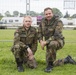 German Soldiers pose for a photo after sustained airborne training