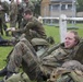 German Soldiers wait for transportation after sustained airborne training