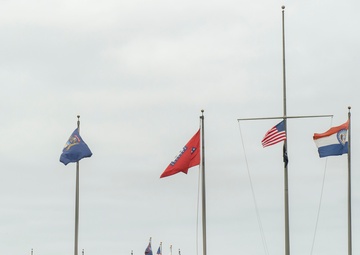 Naval Air Station North Island U.S. Flag at Half-Staff