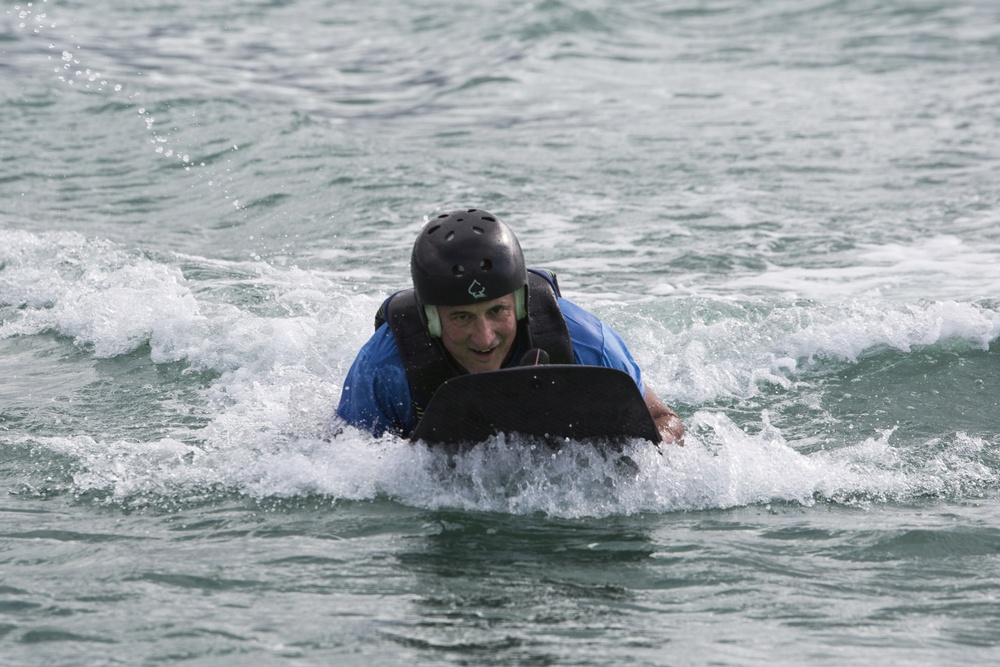 Multinational leaders make a splash with self-powered surfboards