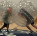 Mighty Ninety collides in bubble soccer