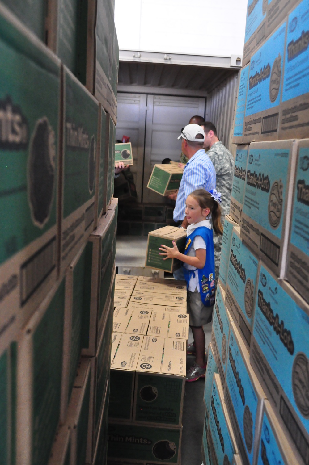 Special Delivery: Girl Scouts donate cookies to deployed service members