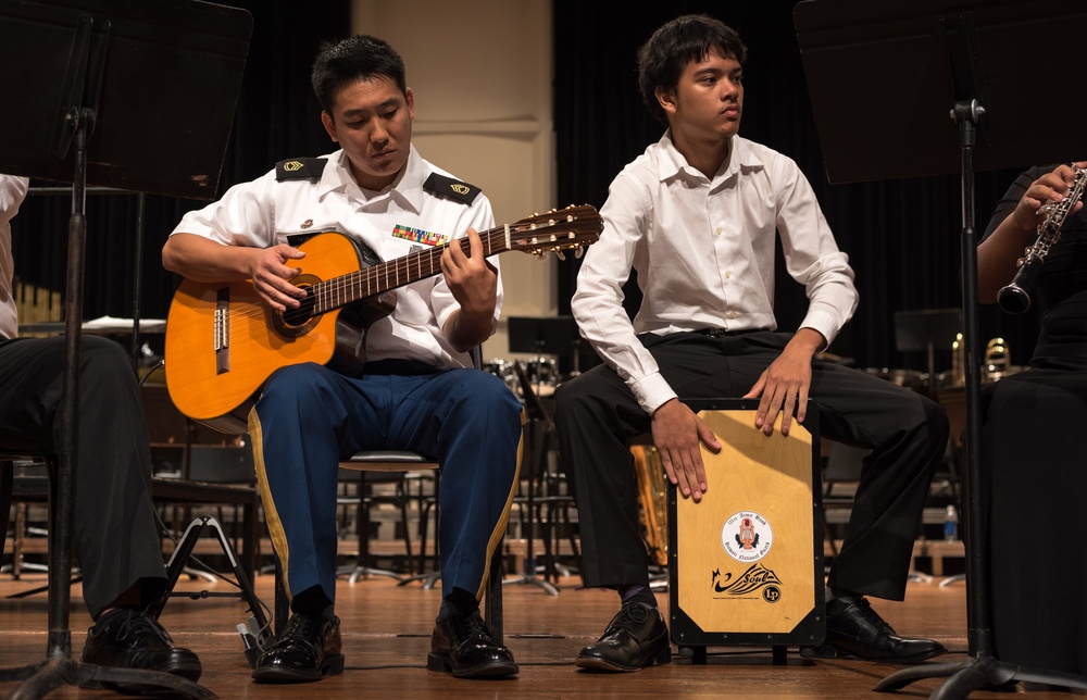 National Guard, Local Students Perform Together in Fellowship Concert
