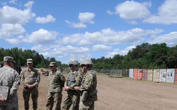 Generals visit 592nd OD Co