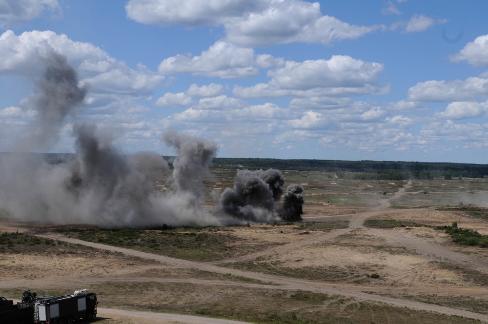 U.S. and Polish armies observe mass casualty response demonstration