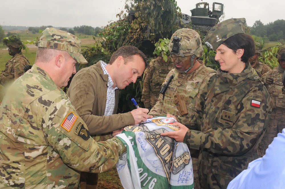 Exercise Anakonda 2016 - Secretary of the Army Visit