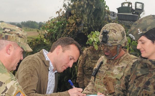 Exercise Anakonda 2016 - Secretary of the Army Visit