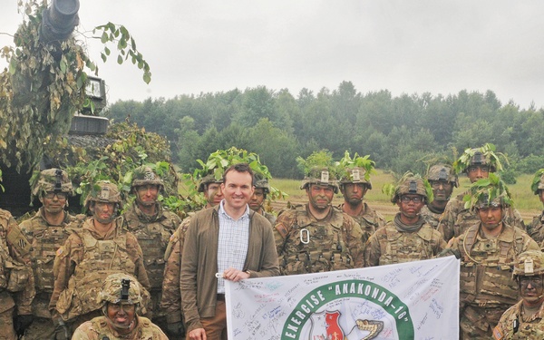 Exercise Anakonda 2016 - Secretary of the Army Visit