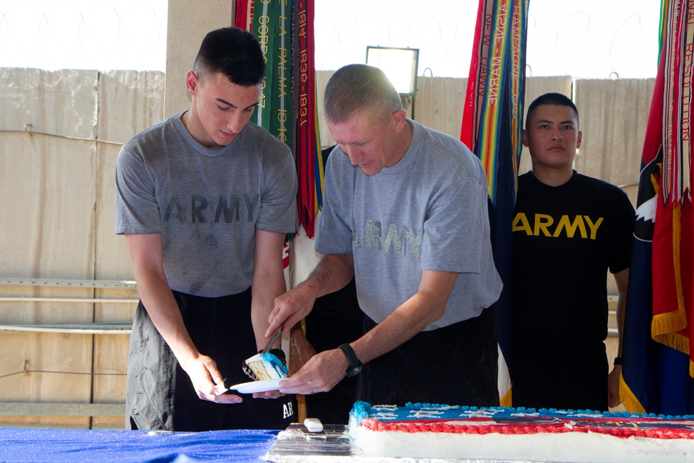 Union III Soldiers celebrate Army’s 241st birthday