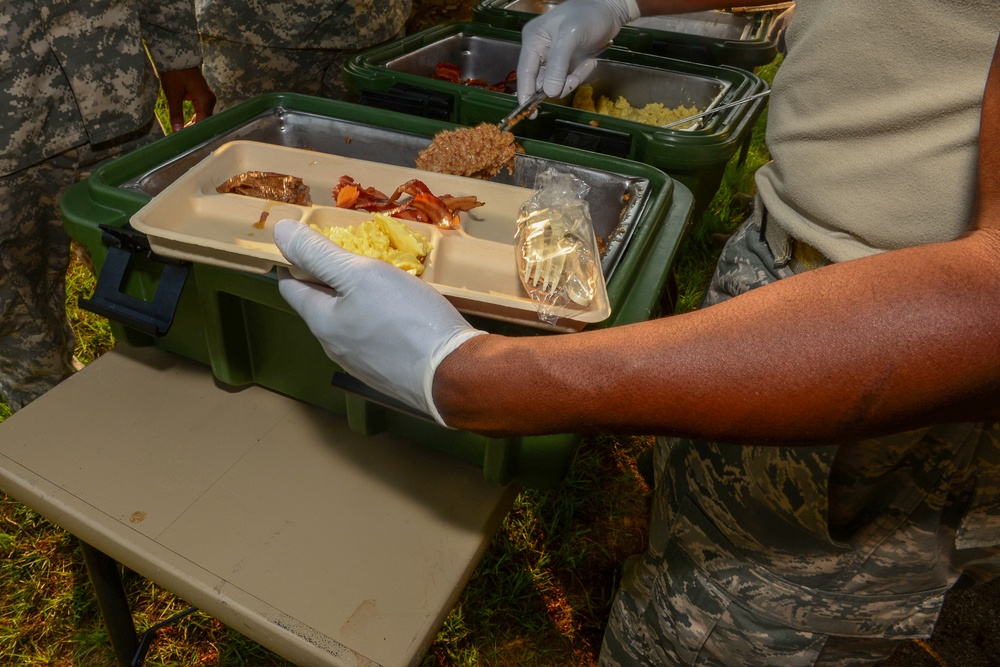 116th and 169th FSS provide meals to crash recovery site personnel