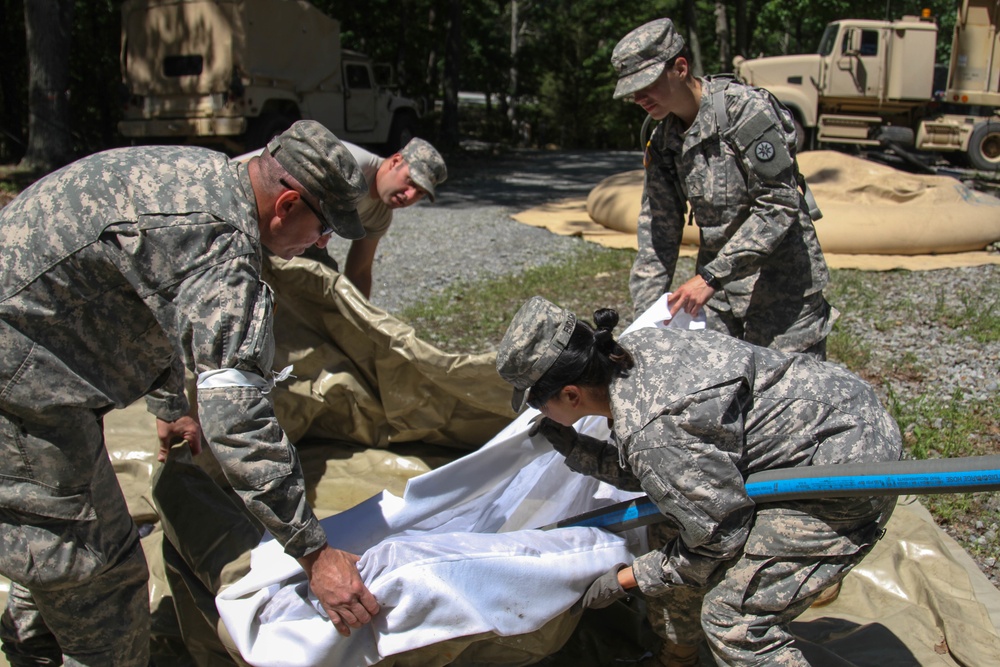 Soldiers purify, distribute water for readiness